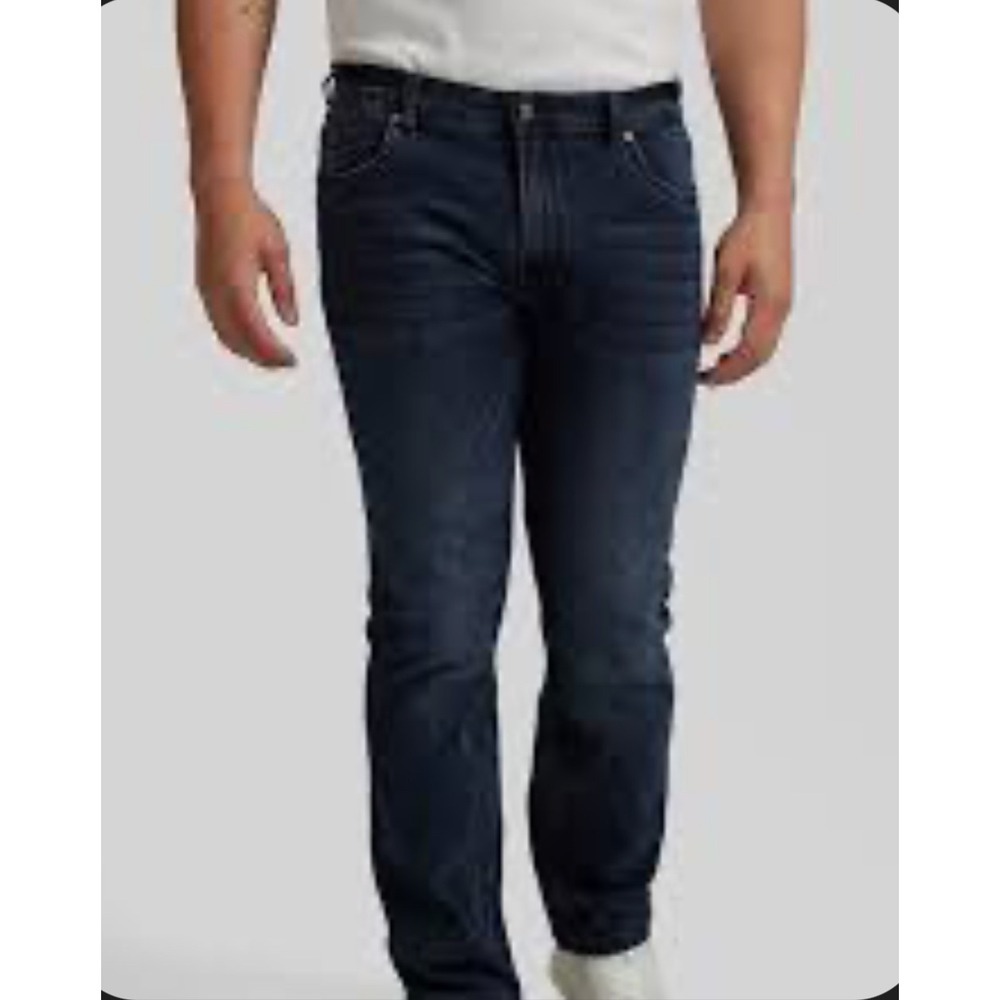 NWT Johnny Bigg Mens Ronnie Tapered Fit Jeans Dark Wash Stretch Denim Size 42